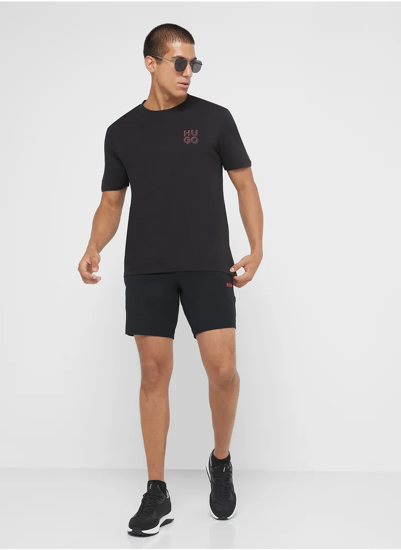 هوجو 3 Pack Logo Crew Neck T-Shirt