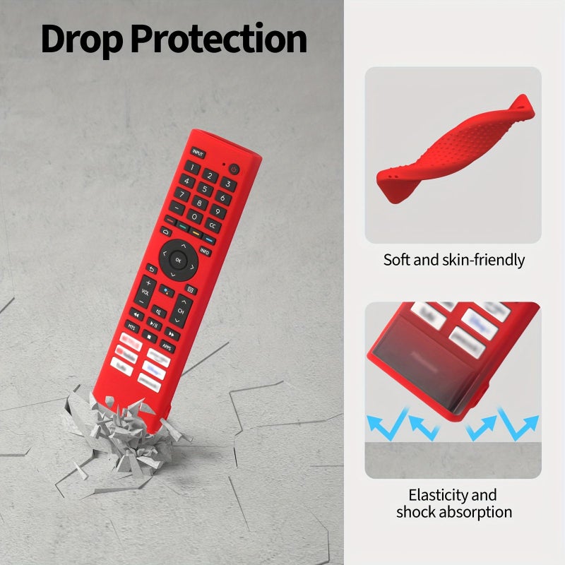 Lavender Gray Silicone Protective Cover For TV Remote Control Anti Slip Wear Resistant Strap Hand Rope Ergonomic Design Home TV Remote Accessories - Image 3
