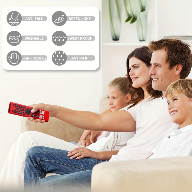 Lavender Gray Silicone Protective Cover For TV Remote Control Anti Slip Wear Resistant Strap Hand Rope Ergonomic Design Home TV Remote Accessories - Image 4