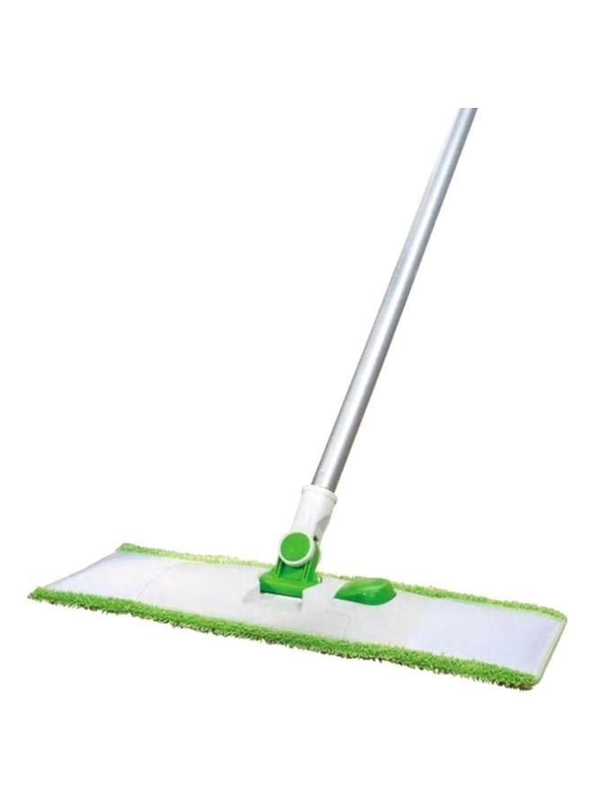 Scotch Brite Microfiber Hardwood Flat Floor Mop with Stick Green and Silver 17inch - Image 3
