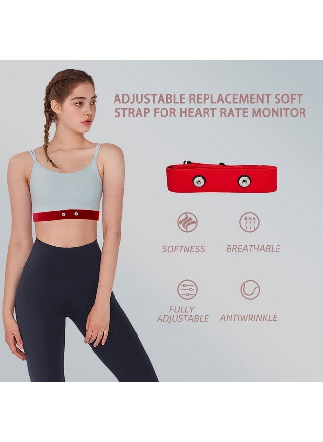 Heart Rate Monitor Chest Replacement Strap Adjustable Soft Belt Compatible For Myzone Mz3 Mz1 (Not For Myzone Switch)