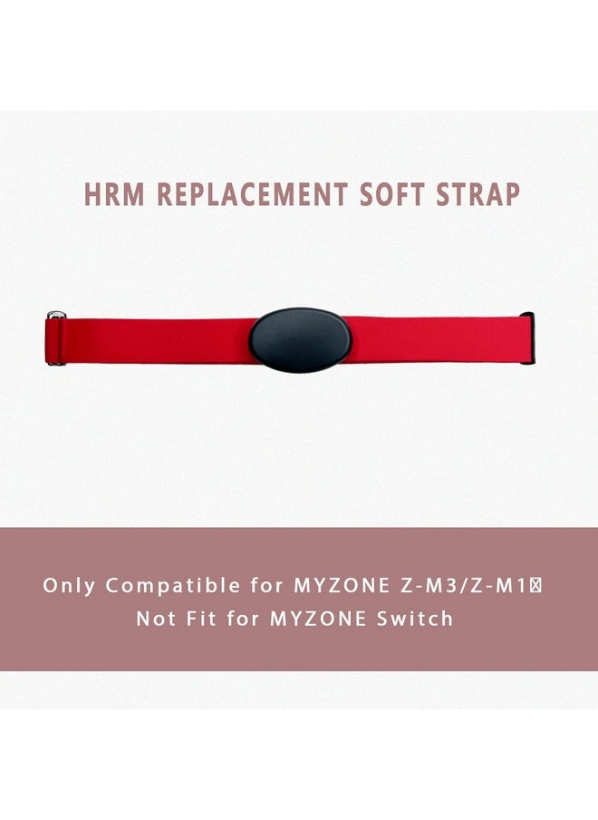 Heart Rate Monitor Chest Replacement Strap Adjustable Soft Belt Compatible For Myzone Mz3 Mz1 (Not For Myzone Switch)