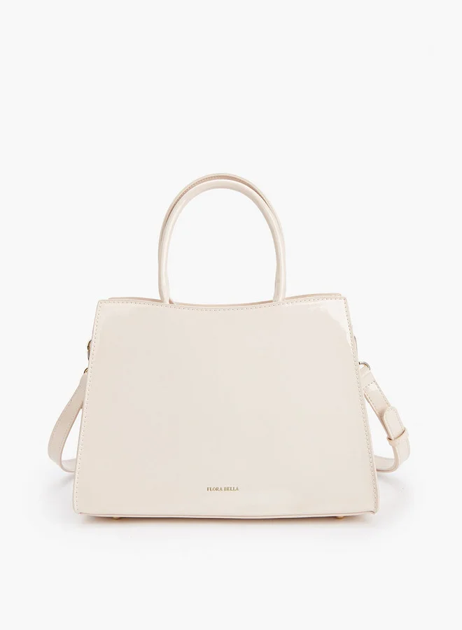 Flora Bella By Shoexpress Quilted Tote Bag with Detachable Strap and Zip Closure