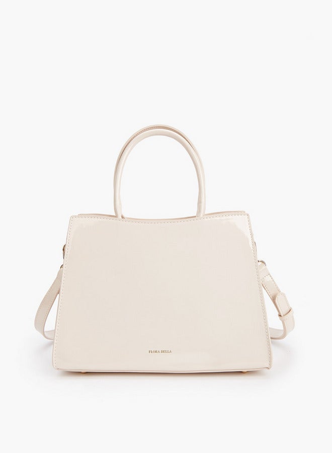 Flora Bella By Shoexpress Quilted Tote Bag with Detachable Strap and Zip Closure - Image 2