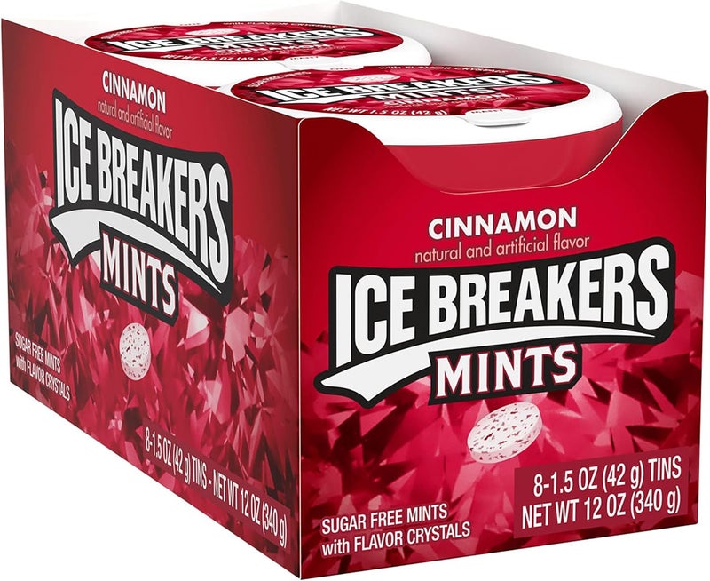 Ice breakers أيس بريكرز نعناع القرفة خالي من السكر - عبوة من 8 - Image 3