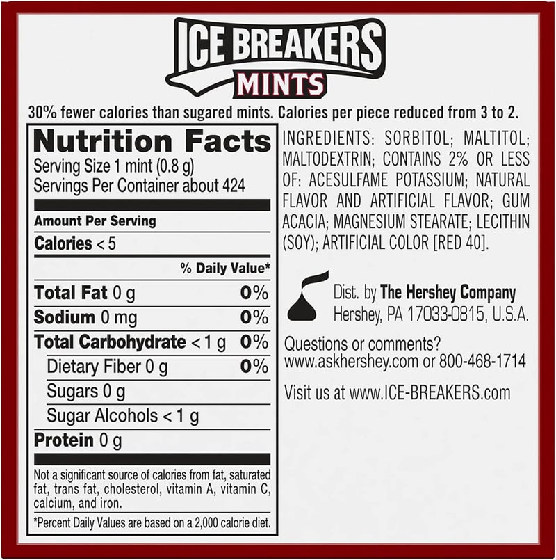 Ice breakers أيس بريكرز نعناع القرفة خالي من السكر - عبوة من 8 - Image 2