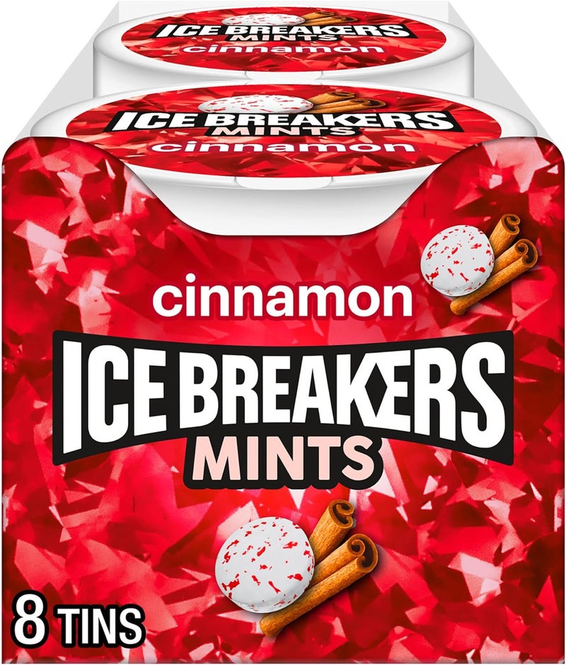 Ice breakers أيس بريكرز نعناع القرفة خالي من السكر - عبوة من 8 - Image 1