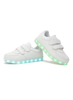 NIBEMINENT LED Flashing Lights Low Top Sneakers White  - Image 2