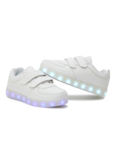 NIBEMINENT LED Flashing Lights Low Top Sneakers White  - Image 3