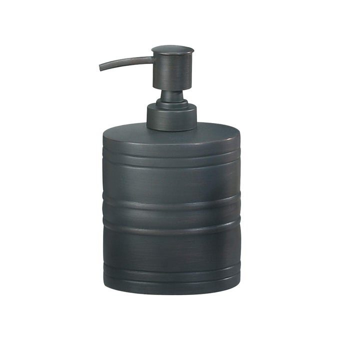 NU STEEL LOTION BOGART METAL TALL PUMP LIQUID SOAP DISPENSER HOLDS 8 OZ FOR BATHROOM KITCHEN SINK VANITY OIL RUBBED BRONZE