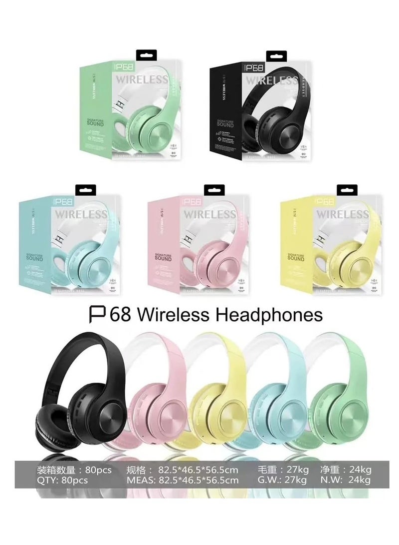 Bluetooth Cat Ear Headphones with RGB Light - Model P47M - Stereo HIFI Sound-BLUE - Image 4