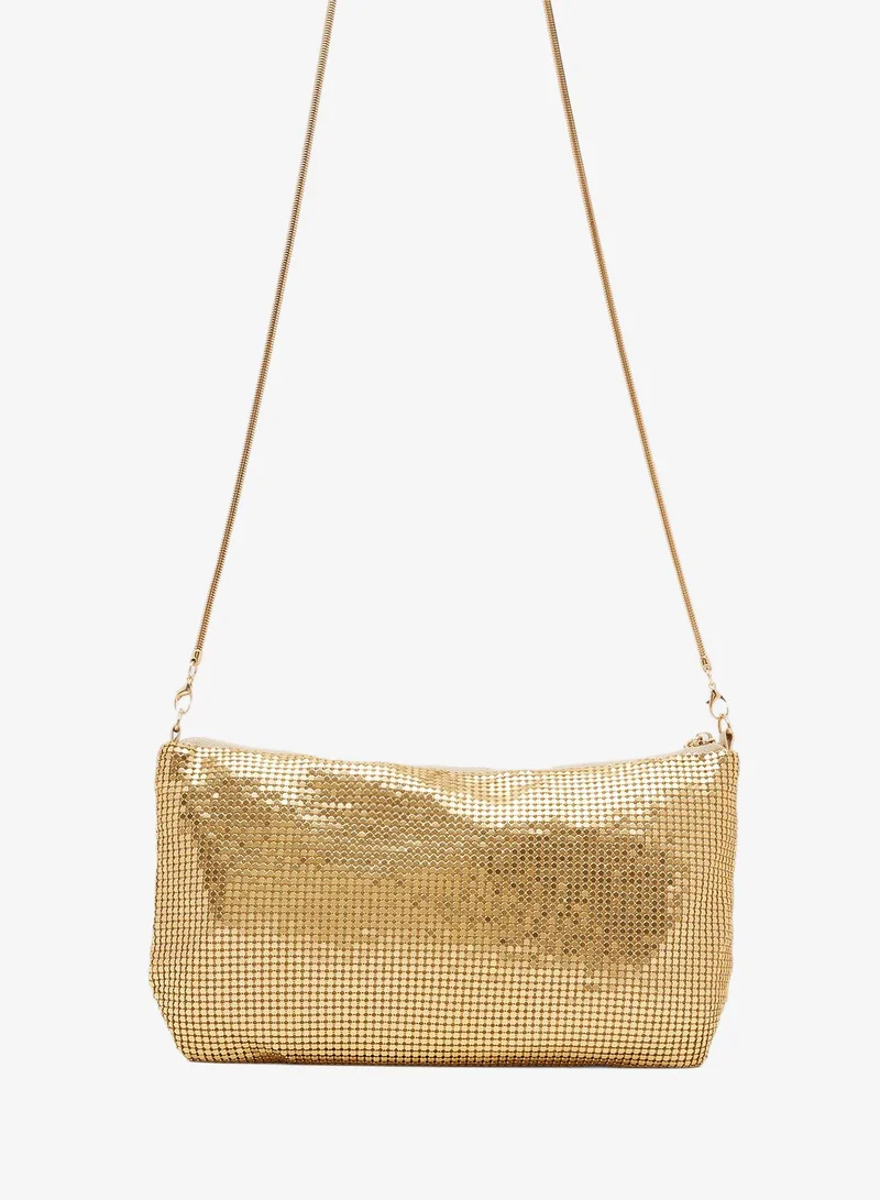 Ginger Gold Embellished Shoulder Bag