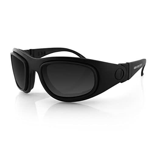 Bobster Eyewear BSSA201AC Sport and Street 2 Convertible Sunglasses, Black Frame/3 Lenses - Image 1