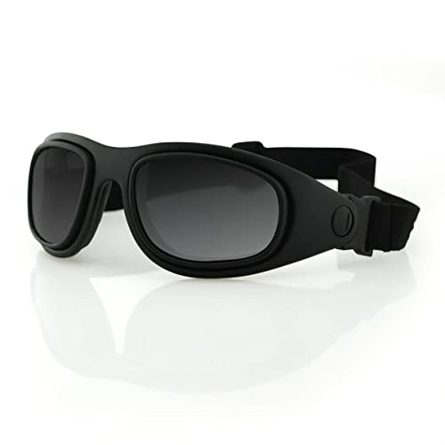 Bobster Eyewear BSSA201AC Sport and Street 2 Convertible Sunglasses, Black Frame/3 Lenses - Image 4