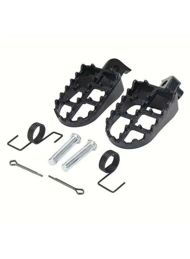 أقدام دواسات الألمنيوم للدراجات النارية تناسب ياماها PW50 PW80 TW200 زوج أحمر - Image 3