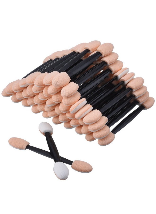 La Tartelette - 150 Pack Disposable Eye Shadow Brush Sponge Dual Sided Oval Tipped Makeup Applicator Tool Black - Image 1