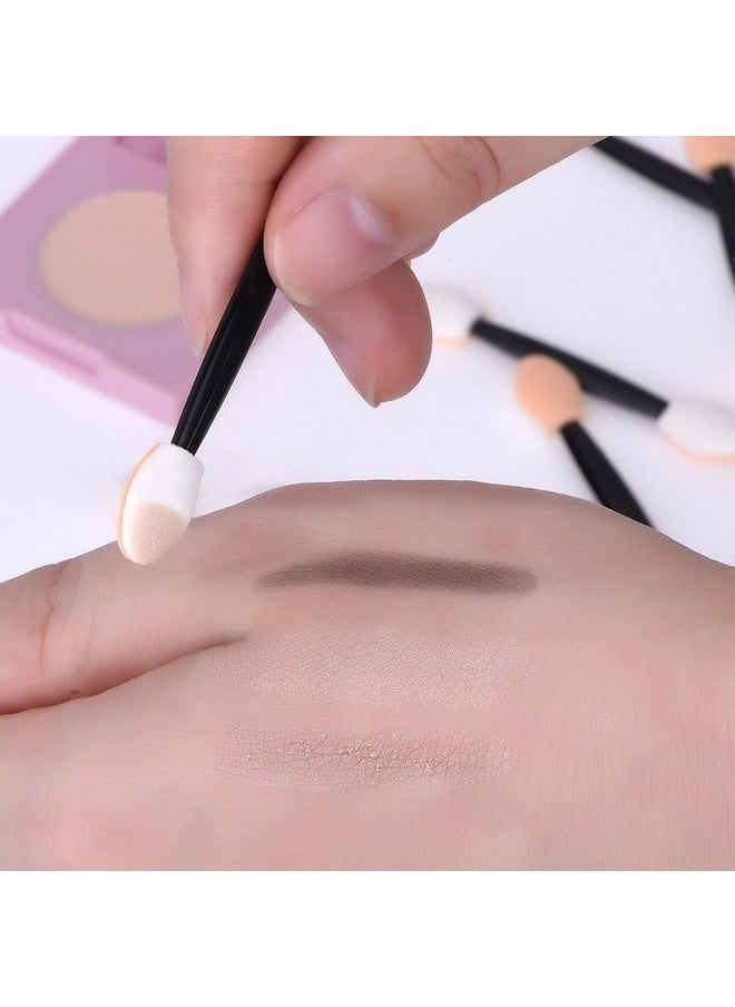 La Tartelette - 150 Pack Disposable Eye Shadow Brush Sponge Dual Sided Oval Tipped Makeup Applicator Tool Black - Image 1