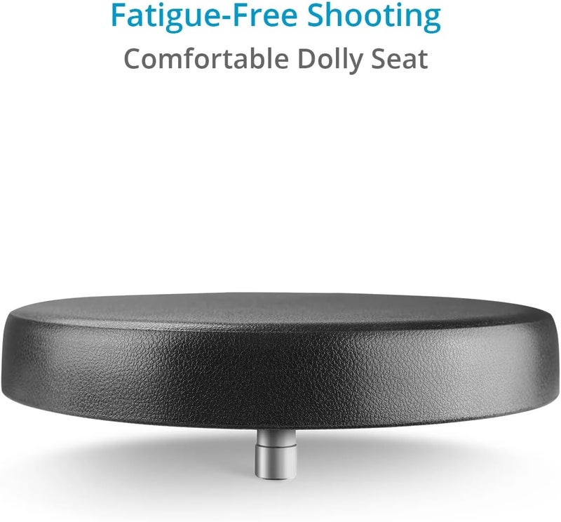 PROAIM Round Dolly Seat with 25mm Connecting Pin for Doorway Dolly. Comfortable & Solid Seat for Ease for Camera Operators/Assistants. Foam Padded (DS-289-00) - Image 2