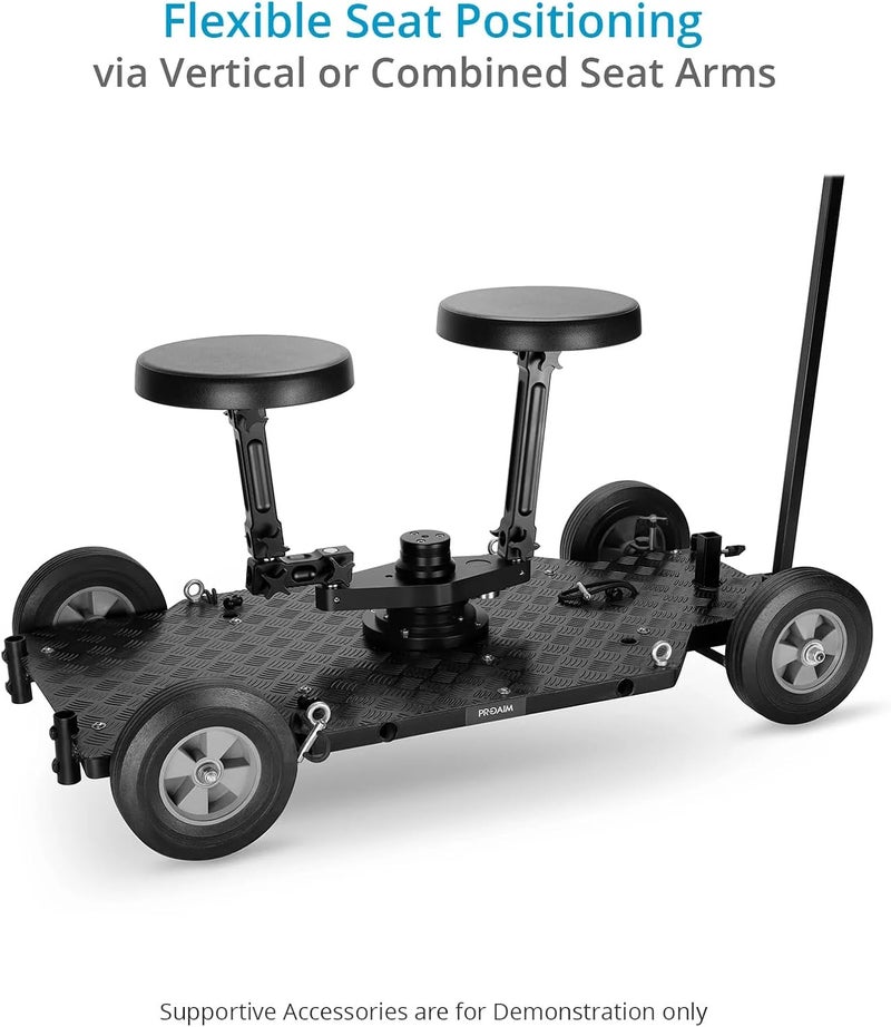 PROAIM Round Dolly Seat with 25mm Connecting Pin for Doorway Dolly. Comfortable & Solid Seat for Ease for Camera Operators/Assistants. Foam Padded (DS-289-00) - Image 4