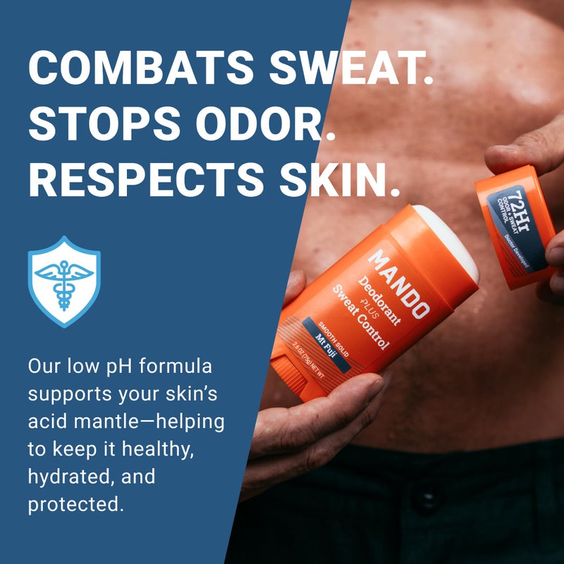 Mando Antiperspirant Deodorant Sweat and Odor Control for Men â€“ Extra Strength Smooth Solid Stick â€“ 72 Hour Performance â€“ Baking Soda Free, Skin Safe â€“ 2.6 oz â€“ Mt Fuji â€“ Pack of 2 - Image 3