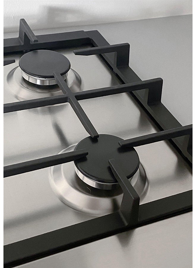 GLEMGAS Built-In Gas Hob 86CM 4 Burners 2 Electric Hobs Steel - Image 2