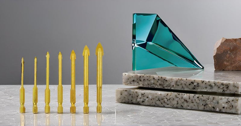 Mengshen Glass and Tile Drill Bits Set 3-12mm 7PCS, Tungsten Carbide Titanium Coated Ceramic Concrete Drilling Tool with Hex Shank for Glass Tile Ceramic Mirror Porcelain Marble - Image 5