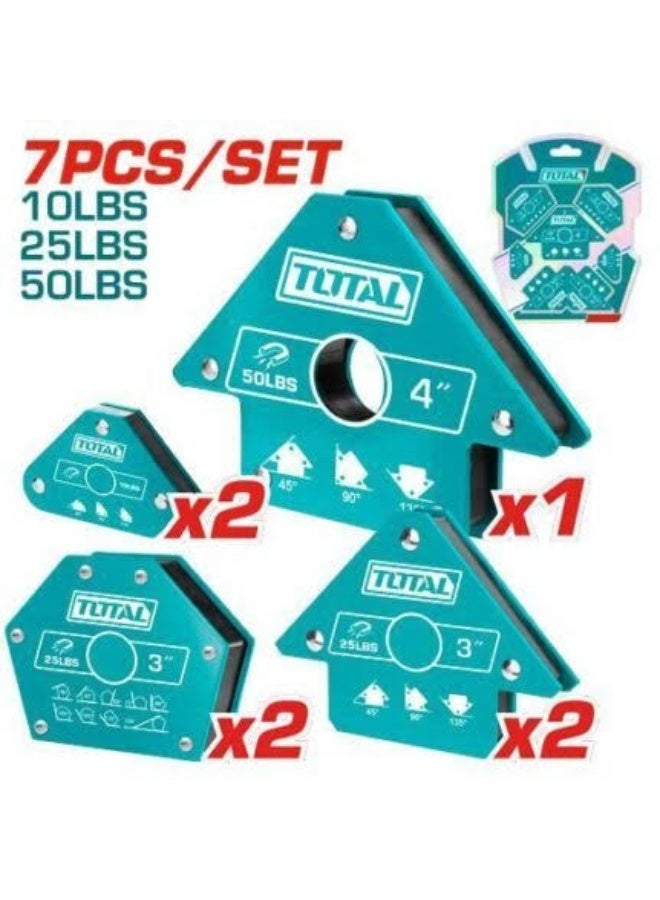 TOTAL 7-piece magnetic welding holder set