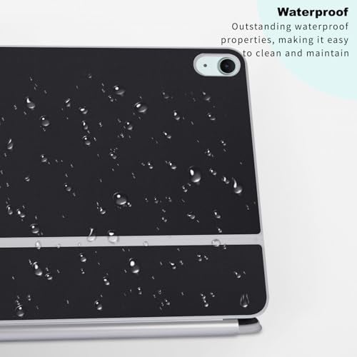 IMMOENUC Protective Skin Sticker for 2026 2025 iPad Air M4 M3 13-inch Magic Keyboard 3-Side ull Coverage Protective Vinyl Decals Self-Adhesive,Pre-Cut (Top/Bottom/Keyboard Panel)（Black） - Image 5