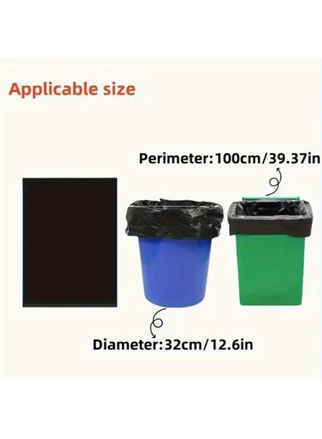 100pcs Heavy Duty Garbage Bags Tear Leak Resistant Trash Bags Indoor Outdoor Hotel Home Commercial Use - Image 5