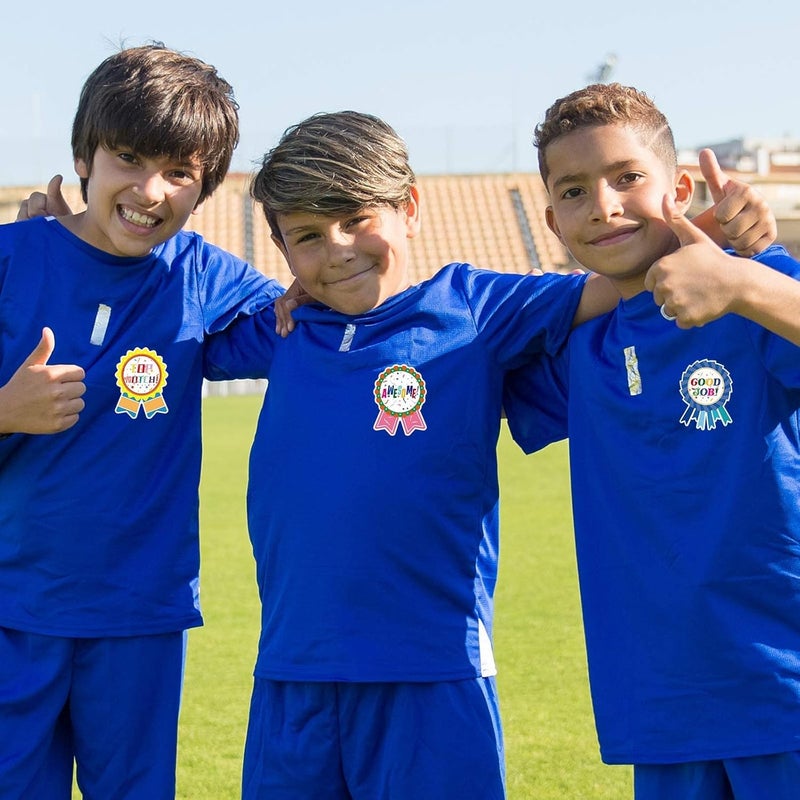 كاست ويف 300 قطعة من ملصقات المكافآت بتصميمات شارات للأطفال، ملصقات مكافآت للاستخدام في الفصول الدراسية للأطفال، ألعاب رياضية خارجية، حفلات، منزل، ملصقات تشجيعية، 2.2 × 2.8 بوصة - Image 3