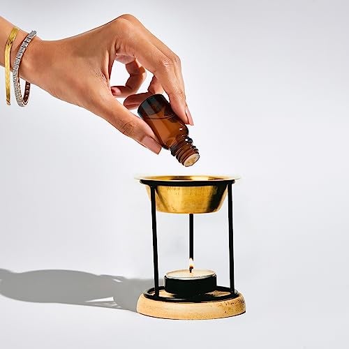Aromafume Exotic Essential Oil Burner | Oil Diffuser with Candle | Brass Burner with 10ml Essential Oil - Image 2