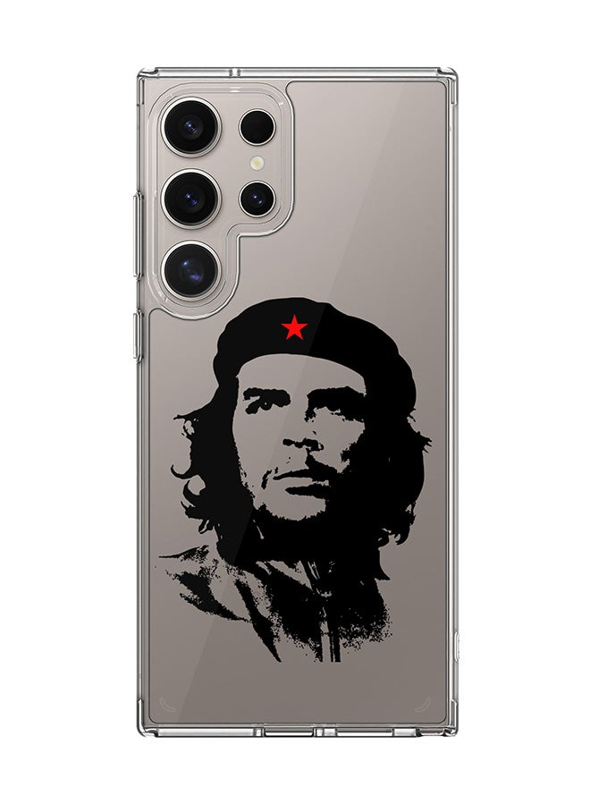Stylizedd Classic Clear Case for Samsung Galaxy S25 Ultra , Hybrid Soft Case Flexible Edges Anti Drop TPU PC Gel Thin Transparent Cover - Che Guevara - Image 1