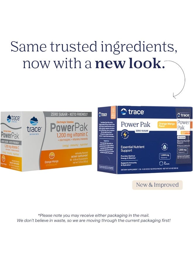 Trace Minerals Power Pak Orange Mango Drink Mix for Adults - Image 3