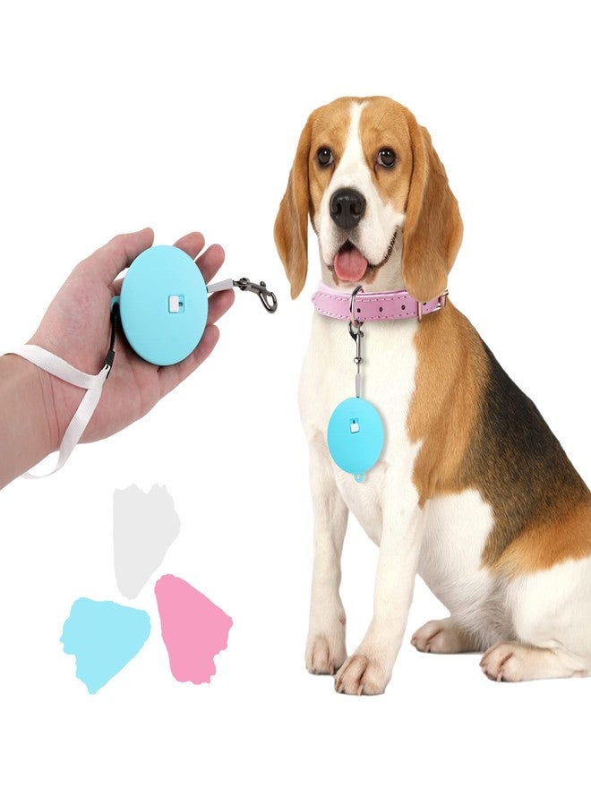 CUGBCUG Retractable Dog Leash for Small and Medium Dogs up to 22lbs with 9.8ft Strong Nylon Tape, Hands Free, Portable and Lightweight Leash with Wrist Strap, One-Hand Brake, Tangle Free (Blue) - Image 1