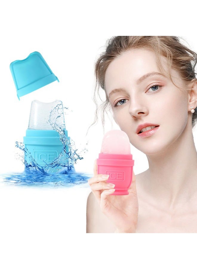 BFASU 2 Packs Face and Body Ice Roller, Silicone Ice Cube for Puffiness, Pain Relief, Cold Therapy Ice Cup Molds Massage Tool - Image 2