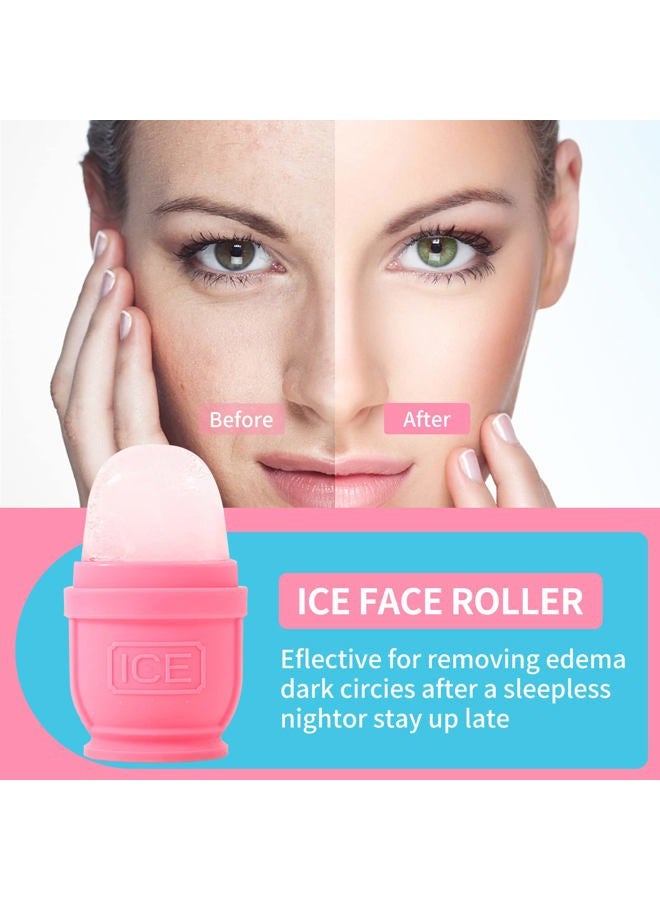 BFASU 2 Packs Face and Body Ice Roller, Silicone Ice Cube for Puffiness, Pain Relief, Cold Therapy Ice Cup Molds Massage Tool - Image 5