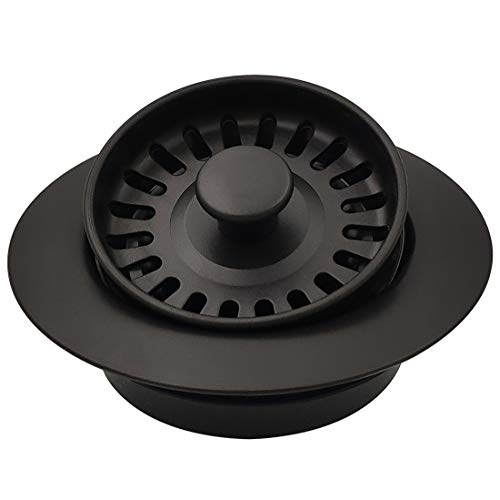 GZILA Garbage Disposal Strainer and Stopper with Decorative Disposal Flange in Black, Fit 3.5 Inch Standard Drain Hole - Image 5