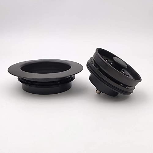 GZILA Garbage Disposal Strainer and Stopper with Decorative Disposal Flange in Black, Fit 3.5 Inch Standard Drain Hole - Image 2