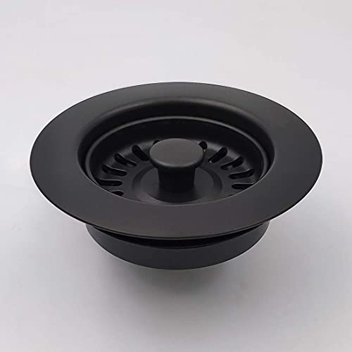 GZILA Garbage Disposal Strainer and Stopper with Decorative Disposal Flange in Black, Fit 3.5 Inch Standard Drain Hole - Image 3