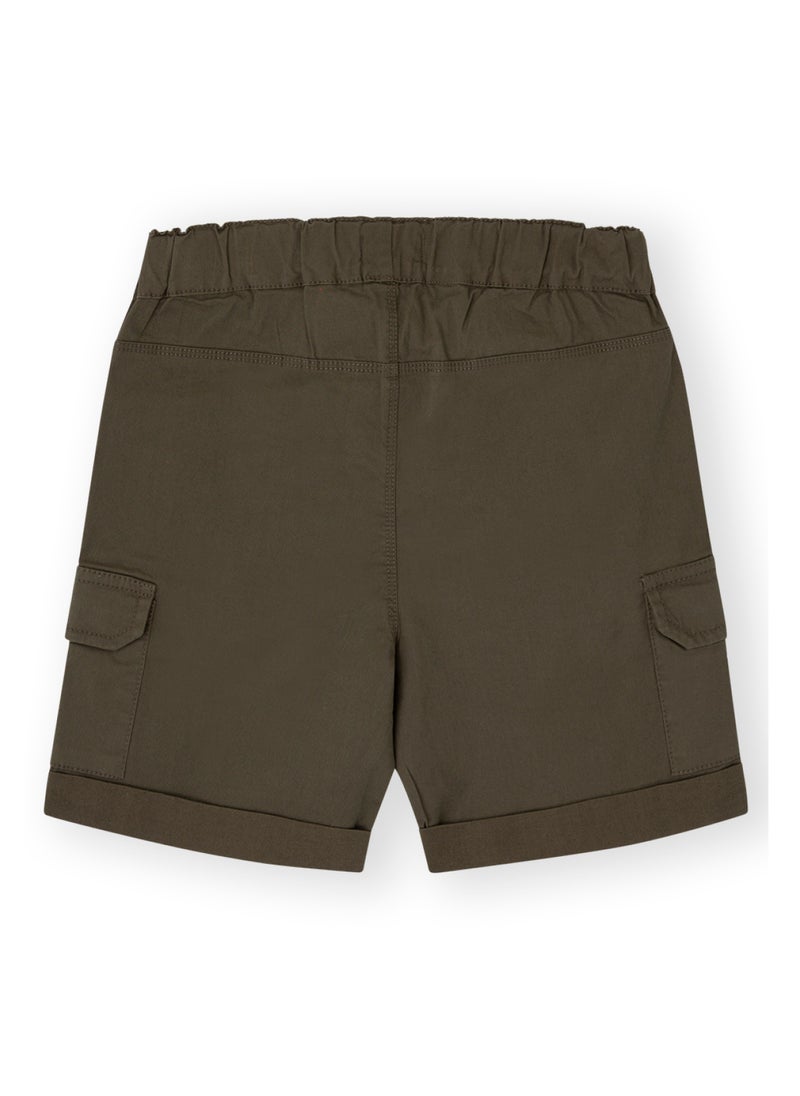 CANADA HOUSE Summer Comfort Khaki Cotton Shorts For Boys  - Image 2