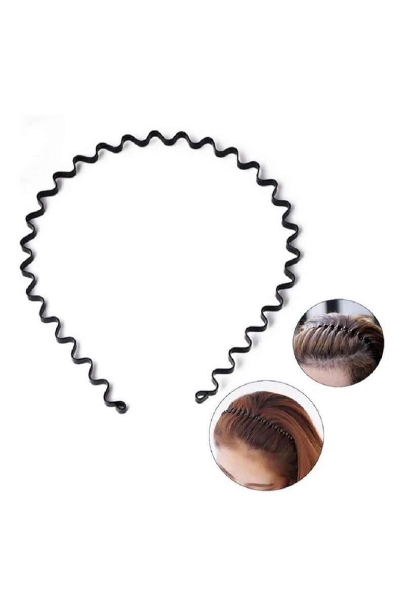 Stylish Metal Hair Hoop for a Luxurious Look for Every Occasion Black - Image 3