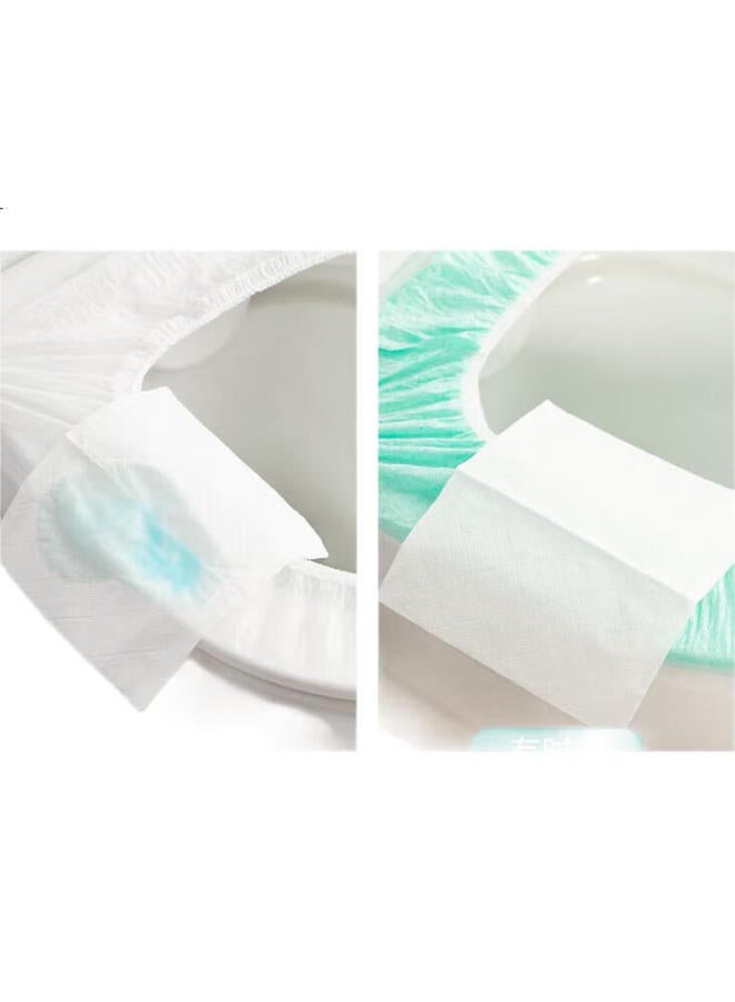 Sometimes Light Disposable Toilet Seat Covers, Full Coverage Extended Travel Anti-Dirty Adhesive Portable Mat For Pregnant Women, 30 Pieces - Image 2