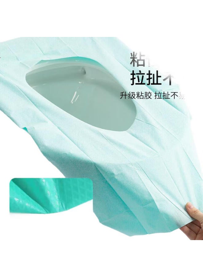 Sometimes Light Disposable Toilet Seat Covers, Full Coverage Extended Travel Anti-Dirty Adhesive Portable Mat For Pregnant Women, 30 Pieces - Image 1