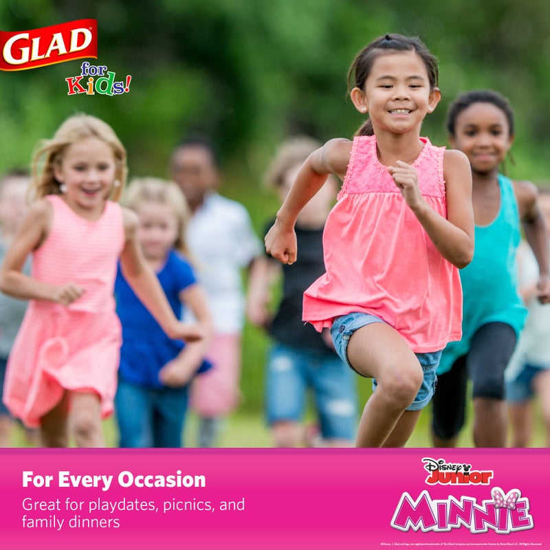 غلاد سعيد للأطفال ديزني ميكي والأصدقاء 12 أوقية أوعية الورق - ميني ماوس الوردي بولكا دوت أوعية - Image 5