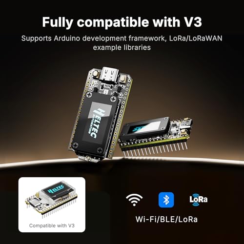 Heltec Automation Heltec ESP32 LoRa 32 V4 Development Board with OLED Display Upgraded ESP32 S3 SX1262 27dBm High Power Chip for WiFi Meshtastic IoT Devices Arduino Smart Home and Wireless Communication - Image 5