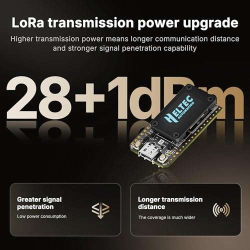 Heltec Automation Heltec ESP32 LoRa 32 V4 Development Board with OLED Display Upgraded ESP32 S3 SX1262 27dBm High Power Chip for WiFi Meshtastic IoT Devices Arduino Smart Home and Wireless Communication - Image 3