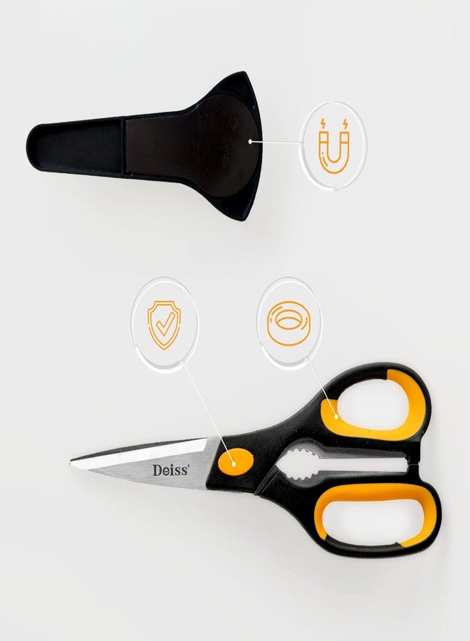 Deiss PRO Kitchen Shears, Kitchen Scissors Heavy Duty, Dishwasher Safe All Purpose, Stainless Steel Food Scissors for Kitchen - Sharp Shears for Chicken, Poultry, Fish, Meat, Salads, Herbs - Image 3