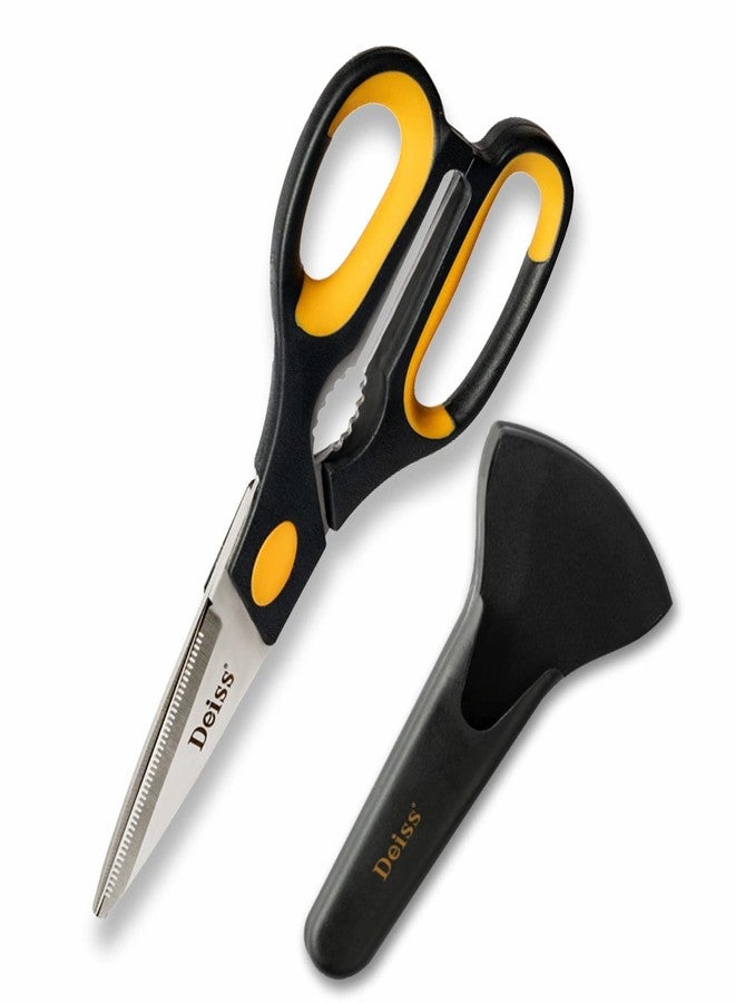 Deiss PRO Kitchen Shears, Kitchen Scissors Heavy Duty, Dishwasher Safe All Purpose, Stainless Steel Food Scissors for Kitchen - Sharp Shears for Chicken, Poultry, Fish, Meat, Salads, Herbs - Image 1