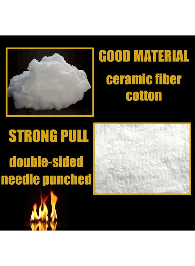 Cedolio Geesic Ceramic Fiber Blanket Fireproof Insulation Baffle Rated to 2400F, High-Temperature Resistance for Stoves, Kilns, Forges 1inch (Thick) x12inch x24inch - Image 3