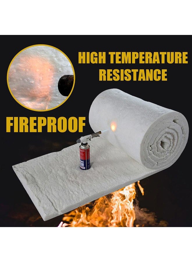 Cedolio Geesic Ceramic Fiber Blanket Fireproof Insulation Baffle Rated to 2400F, High-Temperature Resistance for Stoves, Kilns, Forges 1inch (Thick) x12inch x24inch - Image 4